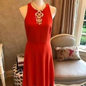 NWT J. Crew orange sleeveless dress 6
